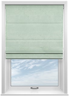 Faux Suede, Duckegg - Twist&Fit Roman Blind